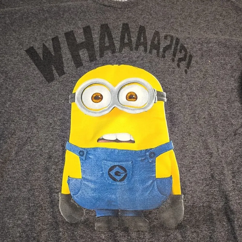 Despicable Me Minions T-Shirt Lot of 2 Mens XL Best Gift Ever Whaaaa Graphic Tee